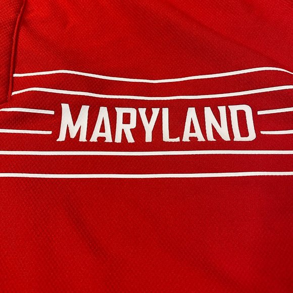 Under Armour University of Maryland Golf Polo Red Terps Medium M - Picture 4 of 6
